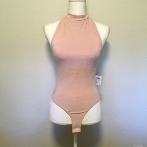 NWT Windsor Faux Suede Body Suit